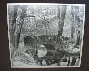 Jan Veringa - "Lente " Overveen - grote houtsnede kopen? Bied vanaf 100!