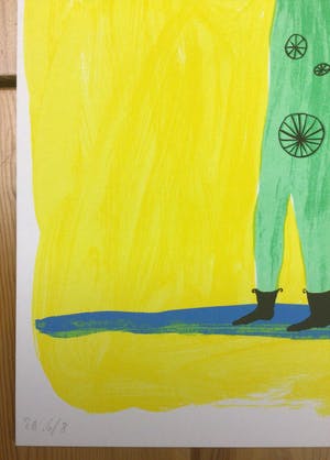 Henk Visch - Zonder Titel - Kleurenlitho - 1999 - Zeer goed kopen? Bied vanaf 100!