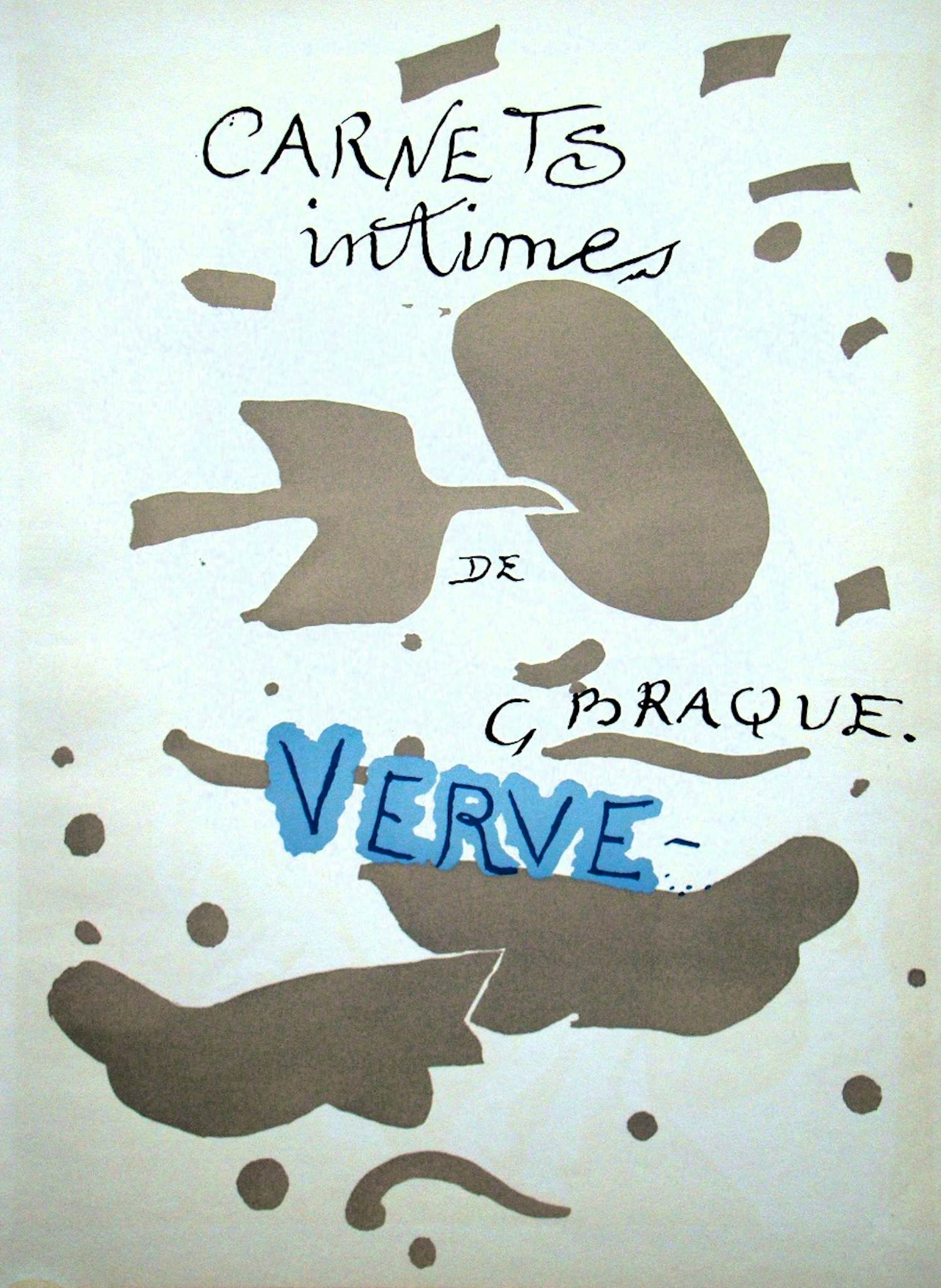Georges Braque - Charnets intimes - 1955 - Originele lithografie - Mourlot - Verve kopen? Bied vanaf 80!