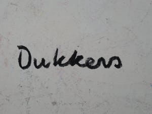 Ed Dukkers - Fantasievoorstelling met diverse figuren. kopen? Bied vanaf 95!