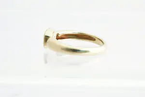 185 -  14 Krt gouden dames ring met licht-blauwe edelsteen - kleine maat! kopen? Bied vanaf 90!