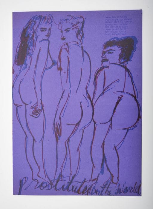 Walasse Ting - Originele Litho. "Hot and Sour Soup". kopen? Bied vanaf 30!