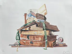 Hans Peter Nagtegaal - De Toren van Boeken, gesigneerd kopen? Bied vanaf 25!