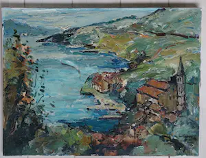 Jan Korthals - Kustgezicht in Frankrijk kopen? Bied vanaf 10!