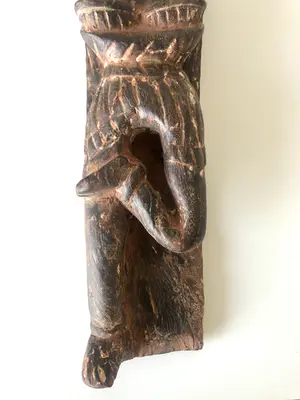 Niet of onleesbaar gesigneerd - Teakhouten ornament kopen? Bied vanaf 1!