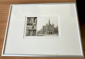 Wim van der Meij - Schitterende gesigneerde ets van "De Waag" in Deventer. kopen? Bied vanaf 25!