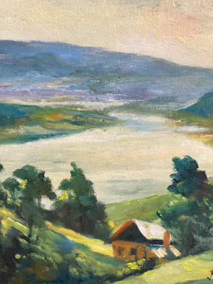 Vladimir Pavlosky - Russisch rivierlandschap van Sibirie kopen? Bied vanaf 499!