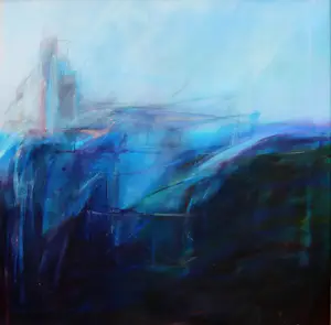 Jeroen Dercksen - acryl op doek: "de stad nadert" - 2002 kaufen? Bieten Sie von 699!