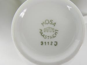 N.V. Porselein- en Tegelfabriek Mosa - 6 Mosa kop en schotel kopen? Bied vanaf 1!