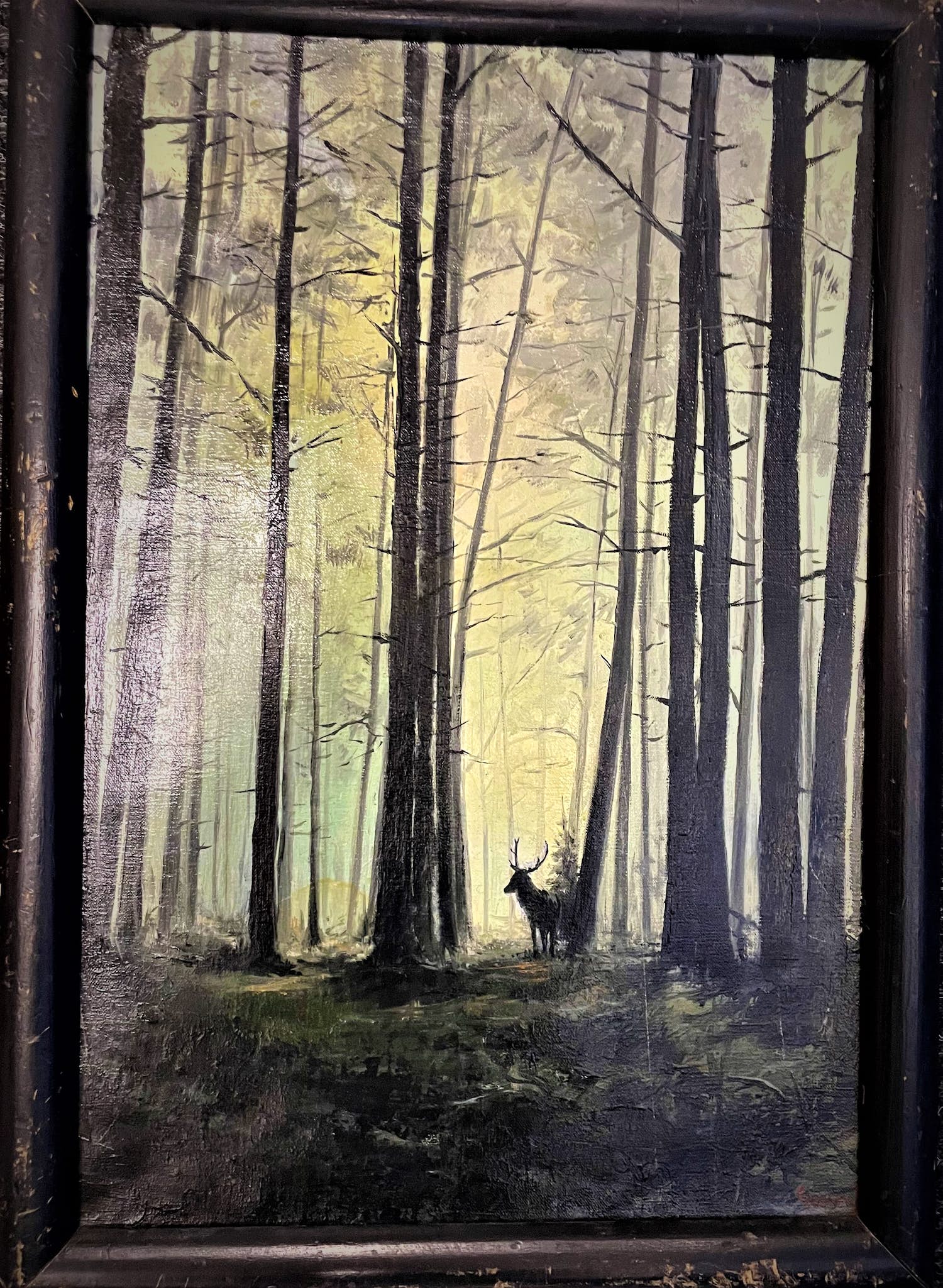 Frits Goosen - Bos met hert verkocht voor € 50!