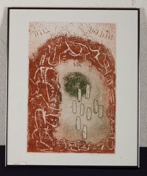 Jan Montyn - Grafitti Thai - 11/25 - 1991 - kleurenets op papier kopen? Bied vanaf 20!