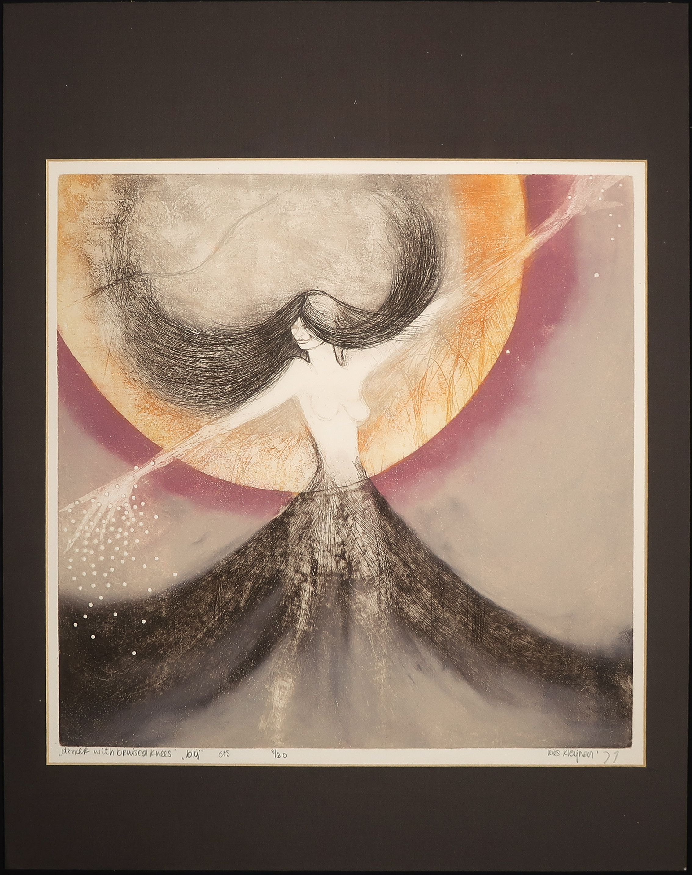Ries Kleijnen - Ets, Dancer with bruised knees kopen? Bied vanaf 20!