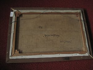 Frits Hubeek - Schilder van het Gooi - fraai olieverf - "Herfst aan de Vecht" - gesigneerd kopen? Bied vanaf 10!