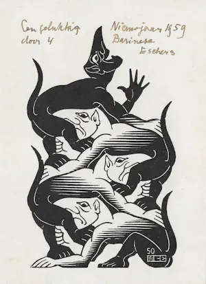 Maurits Cornelis Escher - Duiveltjes kaufen? Bieten Sie von 2500!