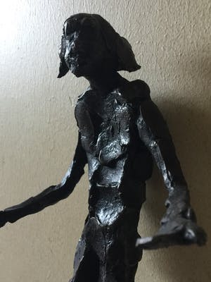 Jits Bakker - "Johan Buziau" - brons op natuurstenen sokkel kopen? Bied vanaf 495!