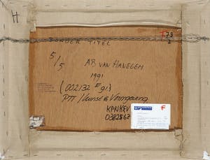 Ab van Hanegem - Zeefdruk en acryl op doek, bevestigd op paneel, Zonder titel kopen? Bied vanaf 1!
