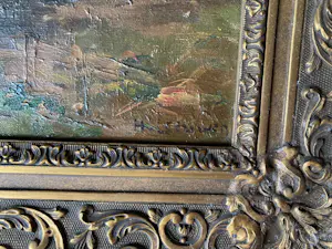 Henk van Leeuwen - landschap met boer en paardenploeg kopen? Bied vanaf 20!