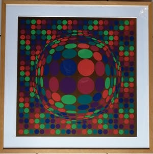 Victor Vasarely - Geometrische compositie kopen? Bied vanaf 375!
