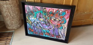 Marianne Naerebout - Poes - acryl op doek, gesigneerd kopen? Bied vanaf 1!