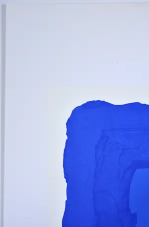 Bram Bogart - Blauw - Kleurenzeefdruk, gesigneerd, 55x42 cm, 1975 kopen? Bied vanaf 850!