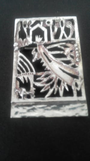 Jeroen Krabbé - Zilveren broche/hanger kopen? Bied vanaf 59!