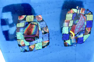 Bert Grotjohann - Glas, Kleurrijk abstract glazen object kopen? Bied vanaf 150!