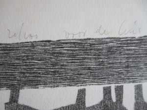 Henk van der Haar - litho "gordijn" voor De Luis kopen? Bied vanaf 40!