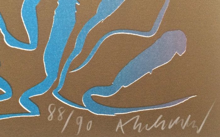 Pierre Alechinsky - Prachtige litho uit de "Tapis et caries" serie kopen? Bied vanaf 250!