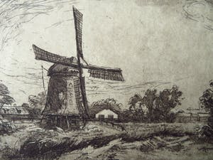 Jan Hollenberg - Koedijk - ets/aquatint kopen? Bied vanaf 10!