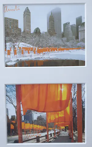 Christo - Artcards "The Gates" - Ingelijst 39 x 28 cm - Gesigneerd (2x) kopen? Bied vanaf 100!