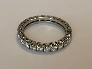 AcheterPlatina  alliance ring met diamanten ca 1,40 crt? Enchérissez de 1200!
