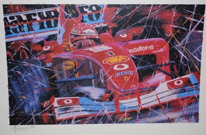 Eric-Jan Kremer - Formule I - ingelijste zeefdruk kopen? Bied vanaf 35!