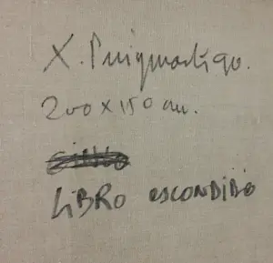 Xavier Puigmarti - Gemengde techniek op doek, Libro escondido (Zeer groot) kopen? Bied vanaf 250!