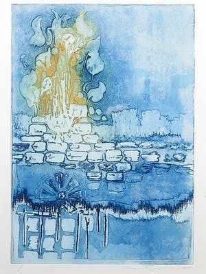 Jan Montyn - Ets, Bali, Indonesia - Ingelijst kopen? Bied vanaf 100!