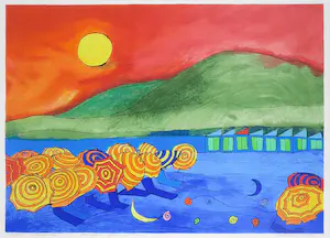 Susan Schildkamp - Zeefdruk, Schaduw/licht - Ingelijst (Groot) kopen? Bied vanaf 40!