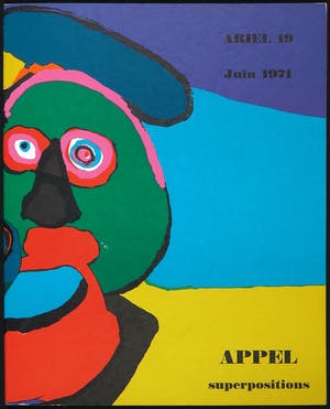 Karel Appel - Gesigneerde litho uit de uitgave Ariel 19 / Superpositions - Ingelijst kopen? Bied vanaf 1!