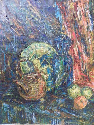 Riemko Holtrop - Expressionistisch stilleven kopen? Bied vanaf 79!