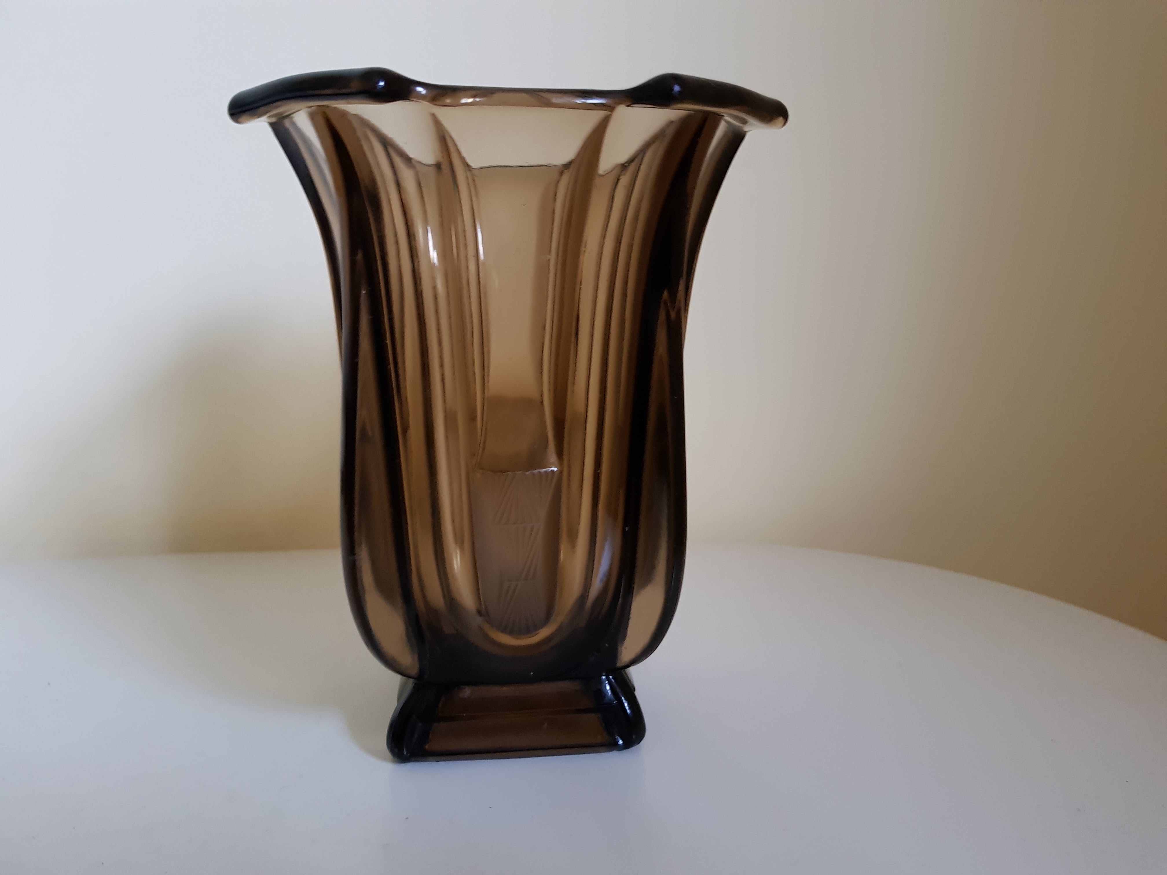 Walther glas - Bruin persglazen vaas kopen? Bied vanaf 20!