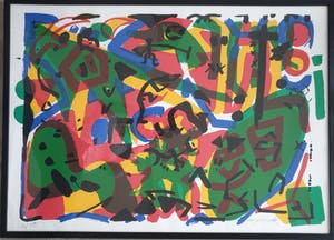A.R. Penck - "Steckelmannchen" - Groot en kleurrijk - 16/50 - 85 x 115 cm. kopen? Bied vanaf 750!