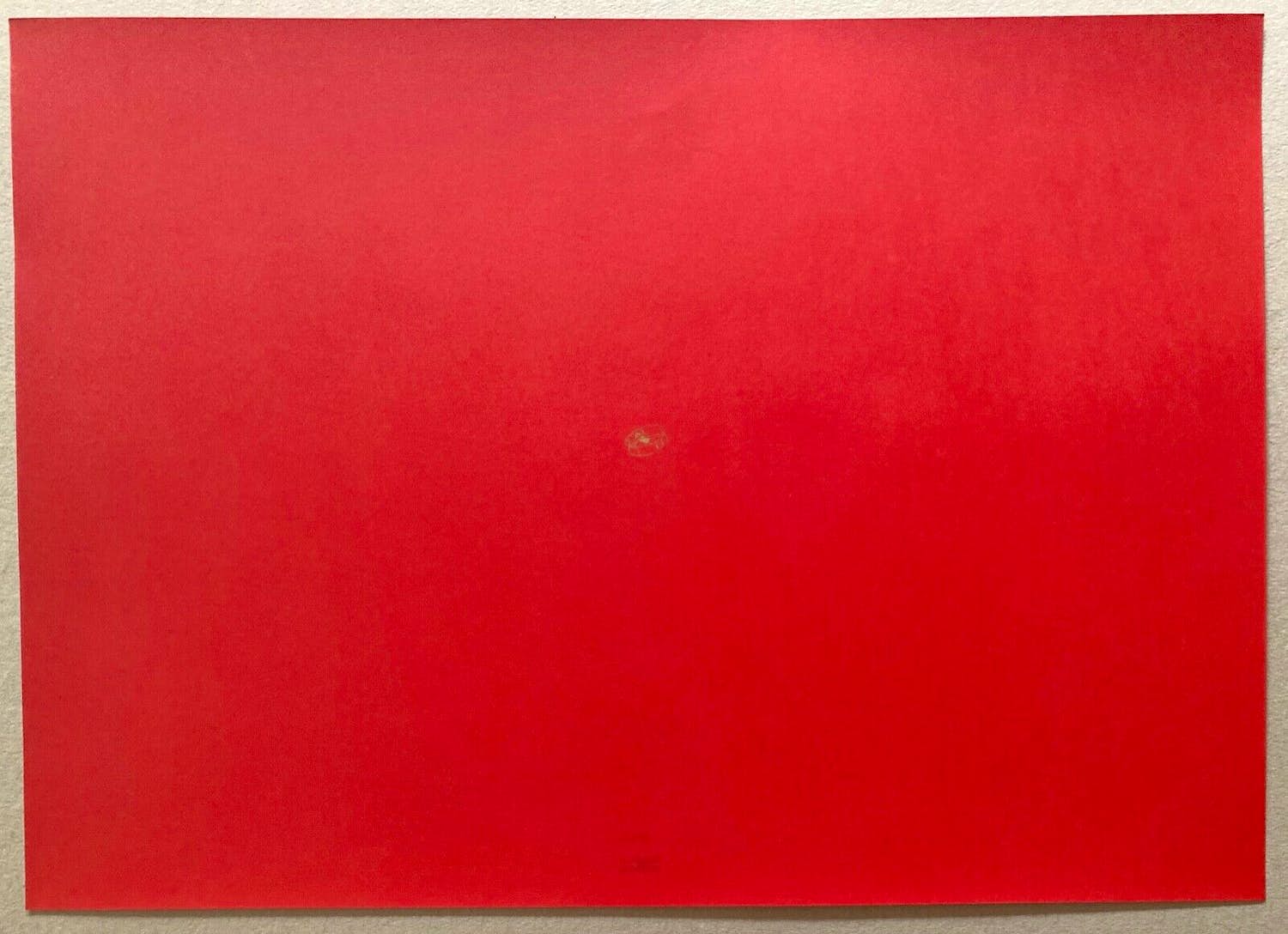 Katsuhito Nishikawa - "Rot mit Rhönrad" - Meisterhafte Grafik Minimal-Art - nur 35 Ex. verkocht voor € 190!