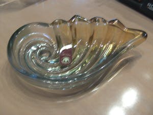 Walther glas - Zeer mooie asbak/Schelpvorm kopen? Bied vanaf 10!