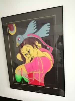 Corneille - Prachtig groot werk uit 1990 verkocht voor € 600!