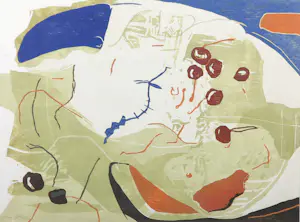 Vincent van Ojen - Houtsnede, Zonder titel - Ingelijst kopen? Bied vanaf 50!