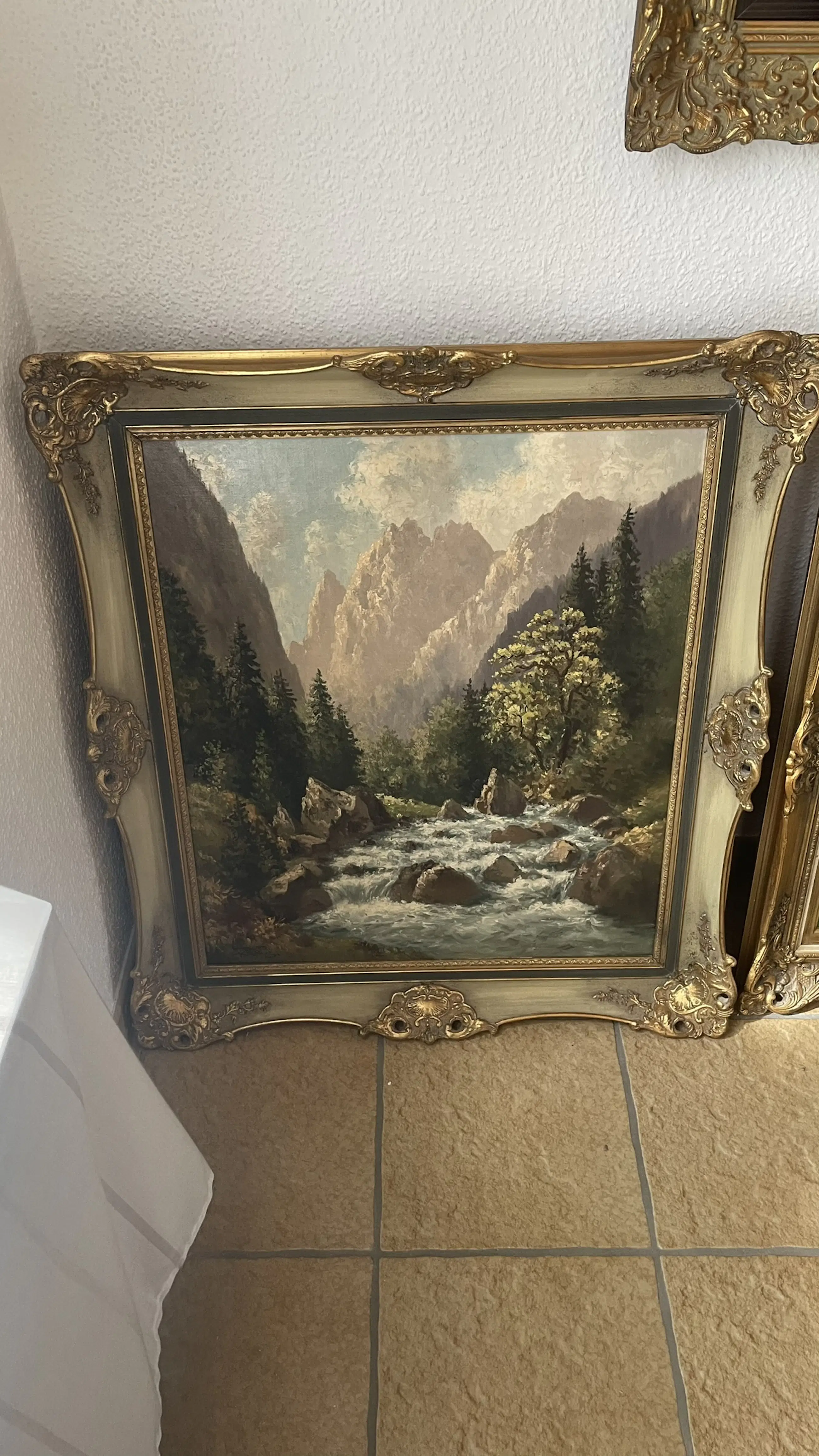 Woeste Rivier Hans Otto Kraus - woeste rivier in de bergen Verkocht | Kunstveiling.nl