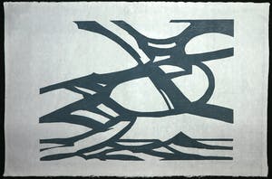 Paul Overhaus - Houtsnede op Japans papier, Lucht kopen? Bied vanaf 1!