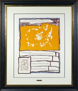 Pierre Alechinsky - en Salah Stétié - Litho en aquatint, Dans ton oeil - Ingelijst (Groot) kopen? Bied vanaf 1!