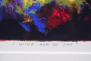 Mattie Schilders - Wieg aan zee - Ingelijst - Groot kopen? Bied vanaf 1!