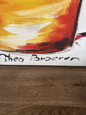 Theo Broeren - Glicée met Acryl op doek „ Kokkerellen 2 „ kopen? Bied vanaf 120!