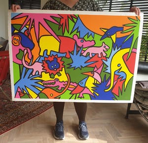Shunyam - Kenya - Supergroot 75 x 105 cm - 1991 - 86/250 kopen? Bied vanaf 85!