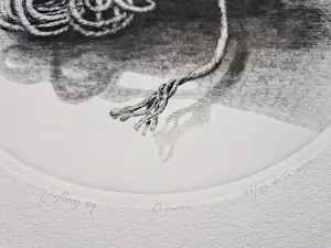 Gerard van Rooy - Grote "druk van de etser" Ets - kluwe touw - beperkte oplage (150) kopen? Bied vanaf 35!